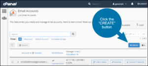 set up email account in cPanel